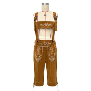 Men's Oktoberfest Overalls Bavarian Traditional Folk Beer Suit Strappy Pants Size M Polyester Fiber Embroidery Spring 2025 - Product Image 3