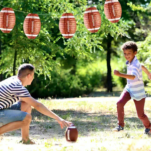 10 Piezas de Farolillos de Papel con Forma de Balón de Fútbol de 8 Pulgadas, Recuerdos para Fiestas, Decoración para Colgar en Interiores, Centro de Mesa, Tema de la Copa Mundial de Fútbol - Product Image 2