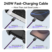 Pengatur Kabel Pendek Silikon SIKAI dengan Desain Gantungan Sepatu yang Dapat Diganti, Penahan Kabel USB C Portabel untuk Perjalanan dan Penggunaan Sehari-hari