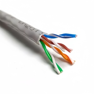 <span class=keywords><strong>สาย</strong></span>เคเบิล Cat5e Utp 4pr 24awg สีเทา หุ้มด้วย Cca Pvc สำหรับสื่อสาร ความยาว 305 เมตร 1000 ฟุต <span class=keywords><strong>สาย</strong></span>แลน - Product Image 1