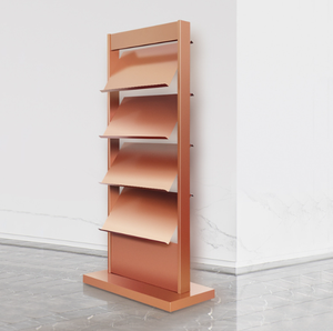 Présentoir de support de données au sol en fer avec finition galvanisée pour l'information de propriété de journal de brochure dans les bureaux - Product Image 3