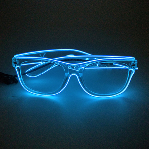 กรอบแว่นตาใส แว่นตาเรืองแสง LED แว่นตาเรืองแสงสำหรับทุกเพศ คริสต์มาส ปีใหม่ ปาร์ตี้ แว่นกันแดดเรืองแสง อุปกรณ์แว่นตา - Product Image 1