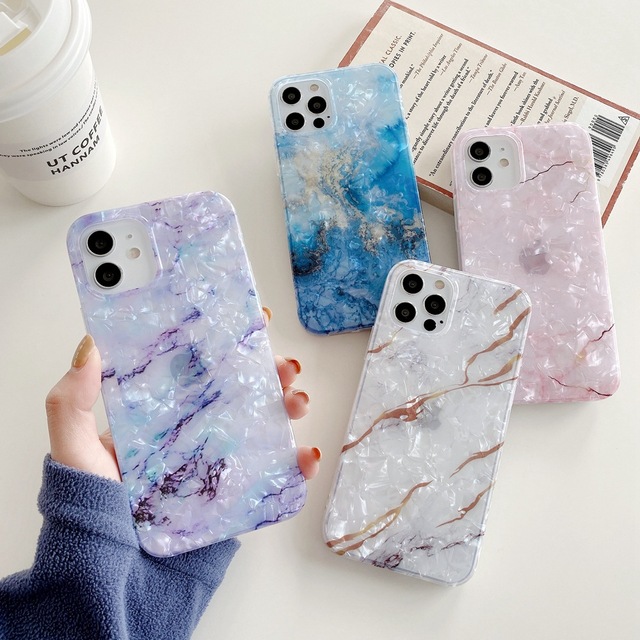 2021 New Type Luxury Marble Case TPU Soft Mobile Phone Shell Cover Case for iPhone XS/XR/XS MAX/7/8 11 12 13 Pro Max