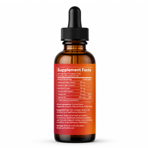 Complément alimentaire liquide oral pour adultes au poivre de Cayenne, hawthorne, racine de betterave et curcuma, 60 ml, avec Vitamine K2+D3 - Product Image 6