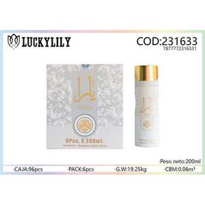 Para Yara Perfumado Antitranspirante Body Spray 200ml Venta al por mayor Pedidos a granel Fragancia líquida mineral y química - Product Image 1