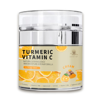 Soins de la peau de marque privée Hydratant anti-âge éclaircissant Crème pour le visage au curcuma et à la vitamine C