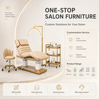 Table de soin esthétique électrique moderne, fauteuil esthétique électrique, table cosmétique, lit de clinique de beauté pour clinique cutanée