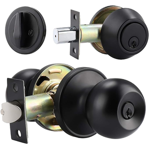 Tất Cả Các Keyed Xi Lanh Duy Nhất Khóa Chốt Cửa Combo Set Bền Chống Trộm Cửa Knob - Product Image 2