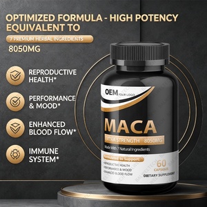 Capsules de racine de maca de haute qualité, complément de maca, capsules de ginseng, extrait de maca noire pour la vitalité et l'énergie des hommes - Product Image 3