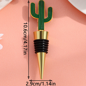 Cactus <b>Wine</b> Bottle <b>Stopper</b> Metal Sealing For <b>Wine</b> Preservation Party Supplies - Product Image 4