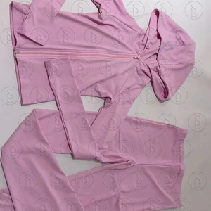 2025新着女性用ヨガフィットネスセット2ピースセットブートカットフレアパンツとマッチングジャケットジムカジュアルウェア - Product Image 3