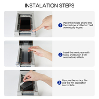 Machine d'application automatique de protection d'écran pour les magasins, compatible avec plus de 1000 modèles de téléphones portables, taux de réussite de 95%
