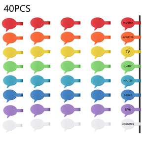 منظم كابلات متعدد الوظائف ذاتي اللصق مقاوم للحرارة مع أشرطة تثبيت وملصقات ومنظم للأسلاك والملاحظات - Product Image 2
