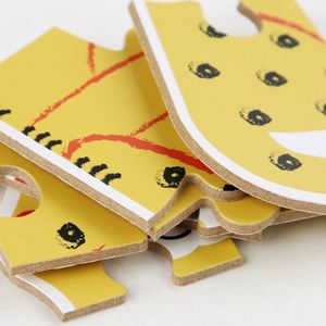 Rompecabezas de Madera con Forma de Animales de Dibujos Animados, 6 Piezas, Seguros para Niños, Juguetes de Bricolaje para Niños Pequeños de 2 a 4 Años - Product Image 4