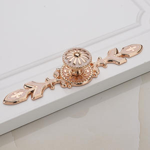 Poignées de porte de cuisine modernes et minimalistes en alliage de zinc pour armoire, meuble, placard à chaussures - Product Image 1