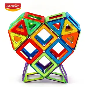 Gemmicc New Arrival Crianças Brinquedos Educativos Distribuidor 2D 3D Blocos Magnéticos