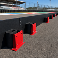 Barreras de Goma Resistentes a Impactos para Protección de Seguridad en Pistas de Go-Kart, Base de Soporte para Placas de Carreras
