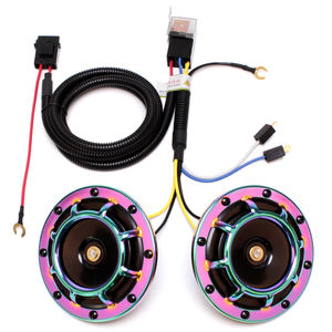 D-Auto <span class=keywords><strong>Hupe</strong></span> Hoch/niedrig Dual <span class=keywords><strong>Hupe</strong></span> Kit con Relais Kabelbaum, passend fur Motorrad Universal Zug <span class=keywords><strong>Hupe</strong></span> - Product Image 1