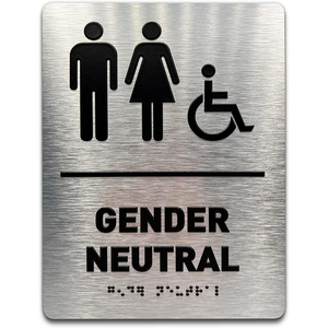 Panneau de toilette personnalisé ADA fabricant personnalisé panneau de toilette d'hôtel panneau de toilette tactile public panneau de toilette en braille - Product Image 5