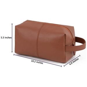 Sac de toilette de voyage BSCI en nylon PU imperméable pour homme, sac de rasage portable, sac de rangement pour articles de toilette - Product Image 4
