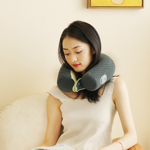 Produk penjualan laris 2024 bantal penopang Lumbar <span class=keywords><strong>Amazon</strong></span> bantal elektrik pijat leher berbentuk U pemijat leher - Product Image 4