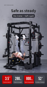 Equipo <span class=keywords><strong>de</strong></span> Gimnasio Multifuncional <span class=keywords><strong>de</strong></span> Alta Calidad para el Hogar, Máquina <span class=keywords><strong>Smith</strong></span> Eficaz para Ejercicios <span class=keywords><strong>de</strong></span> Pecho, Sentadillas, Fisicoculturismo y Levantamiento <span class=keywords><strong>de</strong></span> Pesas - Product Image 4