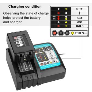 <span class=keywords><strong>Cargador</strong></span> de Batería para Herramientas Eléctricas <span class=keywords><strong>DC18RC</strong></span>, Compatible con Baterías de Litio BL1840B BL1860B de 18V - Product Image 5