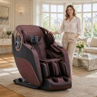 Fauteuil de massage avancé avec surveillance de qualité médicale, ciblage des points d'acupuncture et design fin, pour le soulagement du stress