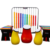 Deats Musical Instrument Set Percussion Instruments Harmonium Rainbow Colors Steel Aluminum Alloy Kids Play Center School