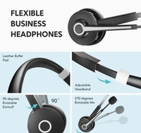 Casque téléphonique d'affaires filaire USB direct pour ordinateur de bureau PC Gamer casque