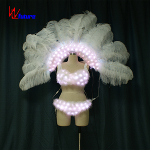 <span class=keywords><strong>Costume</strong></span> <span class=keywords><strong>da</strong></span> ballo LED Samba luminoso carnevale/t-stage costumi Sexy costumi di carnevale con piume <span class=keywords><strong>da</strong></span> <span class=keywords><strong>donna</strong></span> <span class=keywords><strong>angelo</strong></span> Plus Size - Product Image 6