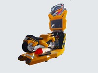Machine de jeu de course de simulation de conduite de voiture et de moto électronique d'arcade Outrun en métal à monnayeur avec détection de mouvement, version anglaise