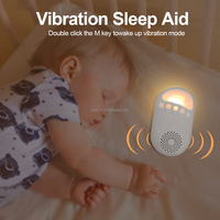 Machine à berceuses rechargeable avec veilleuse et vibrations, aide au sommeil, haut-parleur à bruit blanc