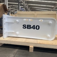 Casse-pierre hydraulique de type boîte OEM de haute qualité, marque Yantai Sanyu, modèle SY680, avec burin pour excavatrice de 5.0-7.0 tonnes, garantie 1 an, 300 kg