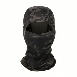 Cagoule personnalisée imprimée motif crâne camouflage, masque intégral à un trou pour moto - Product Image 2