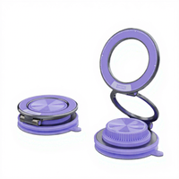 Nouveau support magnétique pour téléphone à ventouse ultra-mince Macaron 360 °   Support de tableau de bord de voiture rotatif en alliage de zinc pour téléphones et tablettes