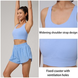 Soutien-gorge de sport haute résistance pour femmes avec beau réglage du dos coupe fixe soutien-gorge de Fitness absorbant les chocs course <span class=keywords><strong>Yoga</strong></span> gilet de gymnastique - Product Image 3