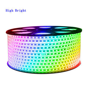 شريط ضوء led أبيض/R/G/B لون كهرماني عالي الرقة للغاية rgb المملكة المتحدة 60Leds جهد عالي: V رقيقة جدا rgb المملكة المتحدة - Product Image 1