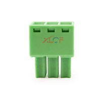 Bloc de bornes enfichables en laiton 3.50-00, espacement 3.50MM, vis M2, 300V, industriel, 3 pôles, 30-16AWG