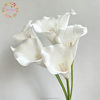 Groothandel EV Touch Witte Calla Lelie Kunstbloemen Bloemstuk voor Thuis, Hotel, Eettafel, Bruiloftdecoratie
