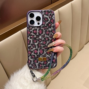 Sang Trọng Bling Lấp Lánh Kim Cương Handmade Trường Hợp Đối Với <span class=keywords><strong>iPhone</strong></span> 16 Pro Max Với Đầy Màu Sắc Pha Lê Dây Buộc - Product Image 1
