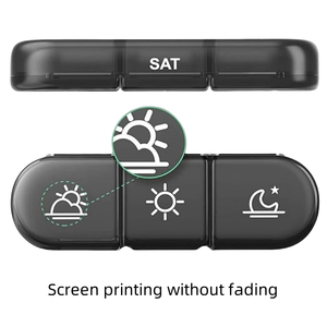 ポータブル<span class=keywords><strong>3</strong></span>日間ウィークリーピルオーガナイザー収納ボックスPCプラスチックケースビタミン魚油サプリメント薬管理用 - Product Image 3