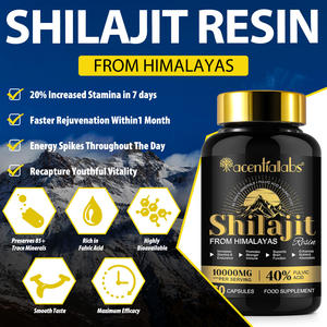 Acentiallabs Plant Extract bevordert een sterker immuunsysteem Shilajit Capsule Shilajit Pur Naturel Shilajit Hars Pure Himalaya Capsule - Product Image 2