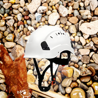 Casque de sécurité industriel CE EN397 avec visière en HDPE ABS, 6 points de suspension, type cercle à fentes, pour les travailleurs du bâtiment