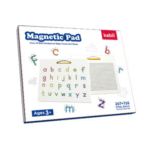 Pizarra Magnética de Doble Cara con Bolas de Acero, Pizarra Magnética para Niños con Letras Mayúsculas y Minúsculas - Product Image 5