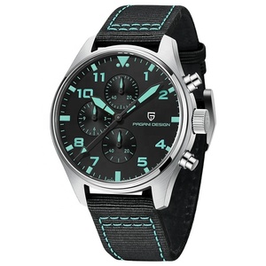 นาฬิกาควอตซ์ PAGANI DESIGN รุ่น 1703 สำหรับผู้ชาย ดีไซน์ทันสมัย ฟังก์ชั่นหลากหลาย เรืองแสง กันน้ำ สีบรอนซ์ - Product Image 1