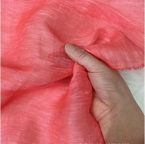 Silk Linen Blend Fabric - High Quality Woven Dress Material