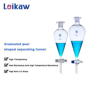 Corong laboratorium produsen Tiongkok 60ml Boro 3.3 corong kaca pemisah corong dengan kelulusan - Product Image 2