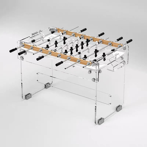 Table de football de table d'intérieur unisexe, robuste, avec plateau transparent en acrylique, pour <span class=keywords><strong>adultes</strong></span> - Product Image 2