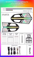Kit d'éclairage d'ambiance LED dynamique et coloré Cardoo pour Volvo S60 2018-2025 – Panneau lumineux décoratif pour l'amélioration de l'intérieur de la voiture